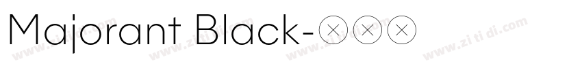 Majorant Black字体转换